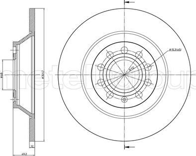 Fri.Tech. BD0069 - Disque de frein cwaw.fr