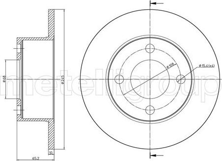 Fri.Tech. BD0062 - Disque de frein cwaw.fr