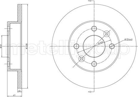 Fri.Tech. BD0003 - Disque de frein cwaw.fr