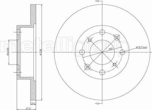 Fri.Tech. BD0018 - Disque de frein cwaw.fr