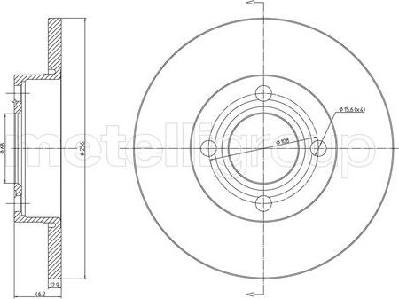 Fri.Tech. BD0013 - Disque de frein cwaw.fr