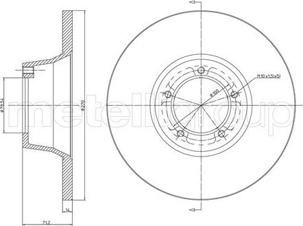 Fri.Tech. BD0020 - Disque de frein cwaw.fr