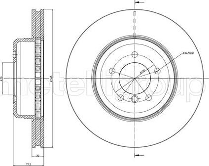 Fri.Tech. BD0075 - Disque de frein cwaw.fr