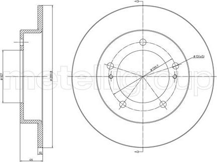 Fri.Tech. BD0144 - Disque de frein cwaw.fr