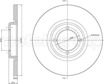 Fri.Tech. BD0169 - Disque de frein cwaw.fr