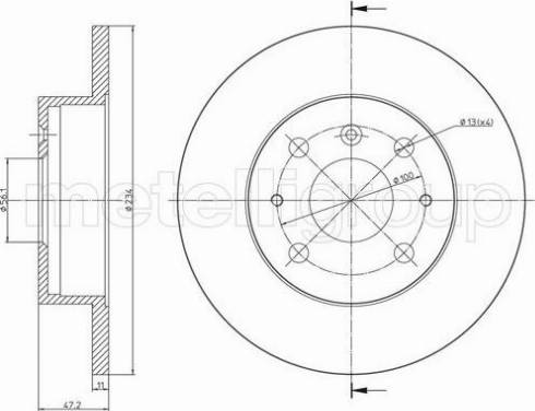 Fri.Tech. BD0164 - Disque de frein cwaw.fr