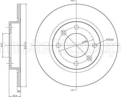 Fri.Tech. BD0166 - Disque de frein cwaw.fr