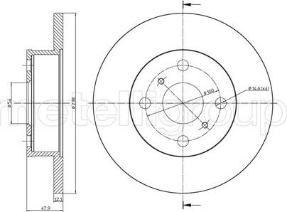 Fri.Tech. BD0160 - Disque de frein cwaw.fr