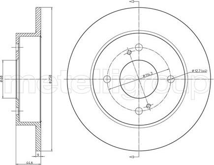 Fri.Tech. BD0102 - Disque de frein cwaw.fr