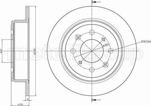 Fri.Tech. BD0113 - Disque de frein cwaw.fr