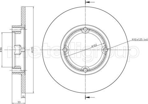 Fri.Tech. BD0117 - Disque de frein cwaw.fr