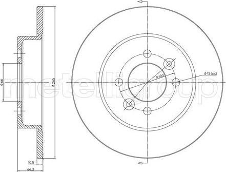 Fri.Tech. BD0181 - Disque de frein cwaw.fr