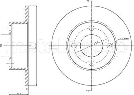 Fri.Tech. BD0134 - Disque de frein cwaw.fr