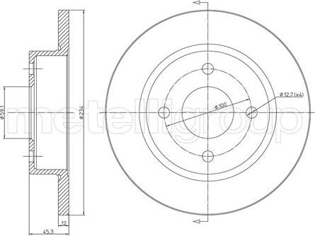 Fri.Tech. BD0138 - Disque de frein cwaw.fr