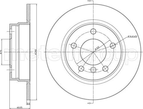 Fri.Tech. BD0128 - Disque de frein cwaw.fr