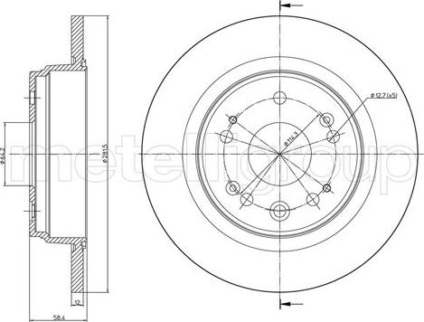 Fri.Tech. BD0127 - Disque de frein cwaw.fr