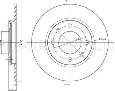 Fri.Tech. BD0175 - Disque de frein cwaw.fr