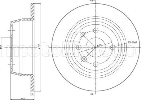 Fri.Tech. BD0176 - Disque de frein cwaw.fr