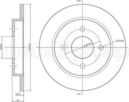 Fri.Tech. BD0170 - Disque de frein cwaw.fr