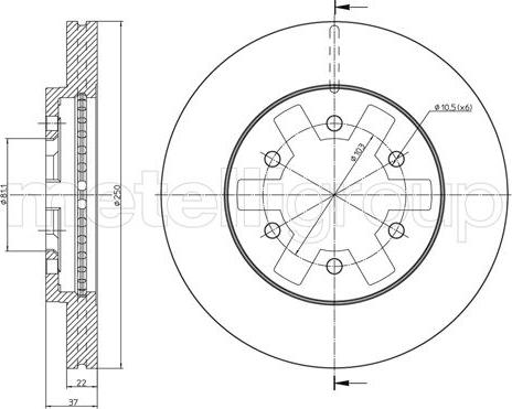 Fri.Tech. BD0896 - Disque de frein cwaw.fr