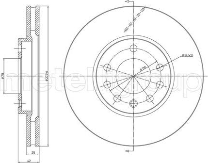 Fri.Tech. BD0841 - Disque de frein cwaw.fr