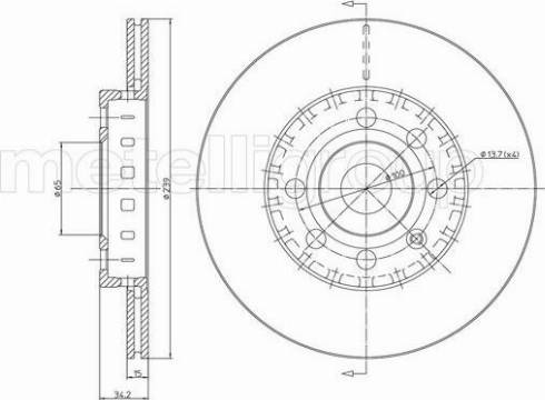 Fri.Tech. BD0801 - Disque de frein cwaw.fr