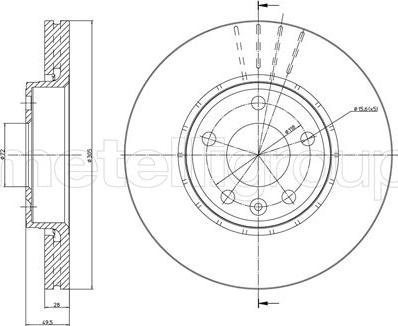 Fri.Tech. BD0819 - Disque de frein cwaw.fr