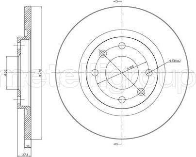 Fri.Tech. BD0835 - Disque de frein cwaw.fr