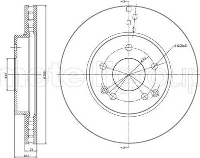 Fri.Tech. BD0827 - Disque de frein cwaw.fr