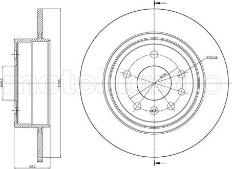 Fri.Tech. BD0874 - Disque de frein cwaw.fr