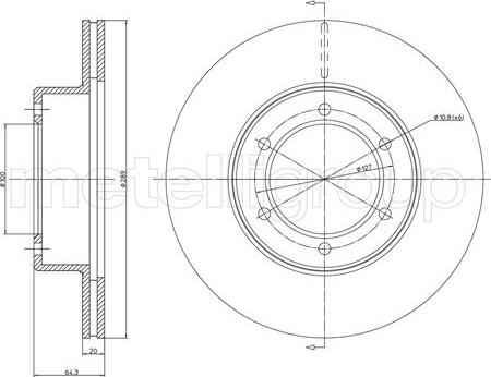 Fri.Tech. BD0346 - Disque de frein cwaw.fr