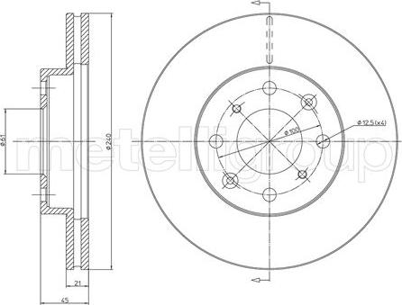 Fri.Tech. BD0369 - Disque de frein cwaw.fr