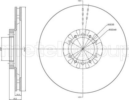 Fri.Tech. BD0368 - Disque de frein cwaw.fr