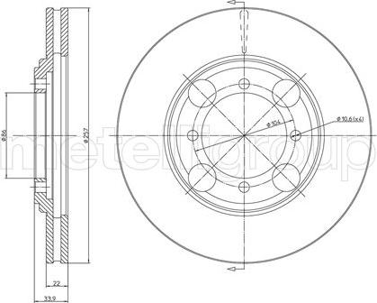 Fri.Tech. BD0304 - Disque de frein cwaw.fr