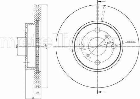 Fri.Tech. BD0303 - Disque de frein cwaw.fr