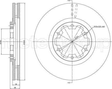 Fri.Tech. BD0382 - Disque de frein cwaw.fr