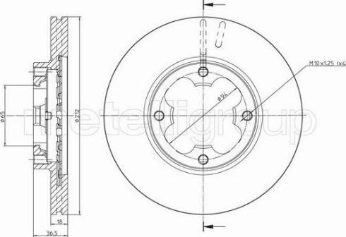 Fri.Tech. BD0332 - Disque de frein cwaw.fr