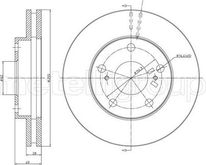 Fri.Tech. BD0299 - Disque de frein cwaw.fr