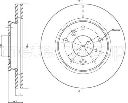 Fri.Tech. BD0291 - Disque de frein cwaw.fr