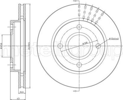 Fri.Tech. BD0246 - Disque de frein cwaw.fr