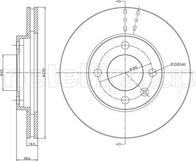 Fri.Tech. BD0242 - Disque de frein cwaw.fr