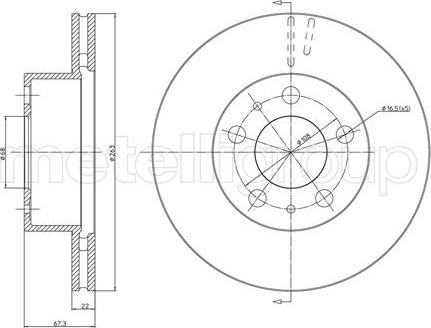 Fri.Tech. BD0266 - Disque de frein cwaw.fr