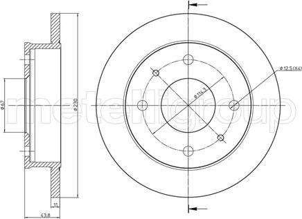 Fri.Tech. BD0203 - Disque de frein cwaw.fr