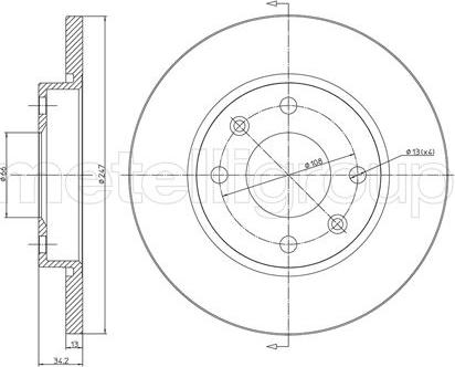 Fri.Tech. BD0210 - Disque de frein cwaw.fr