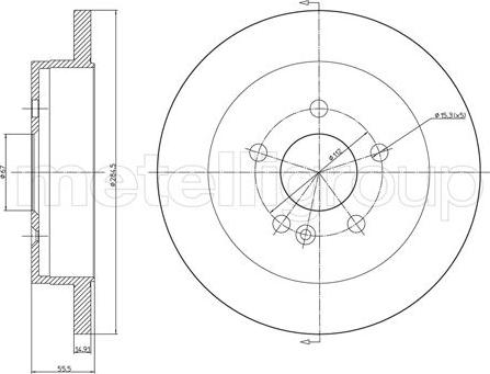 Fri.Tech. BD0217 - Disque de frein cwaw.fr