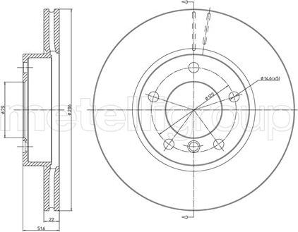 Fri.Tech. BD0283 - Disque de frein cwaw.fr