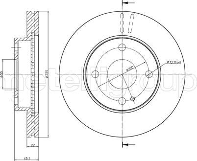 Fri.Tech. BD0234 - Disque de frein cwaw.fr