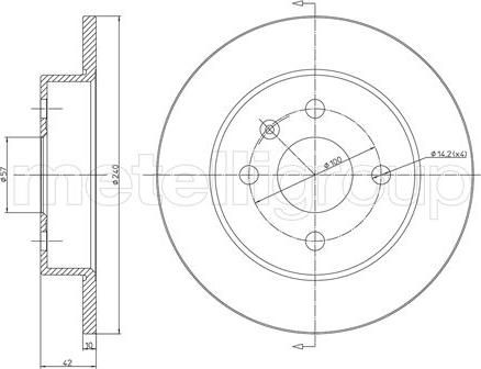 Fri.Tech. BD0225 - Disque de frein cwaw.fr