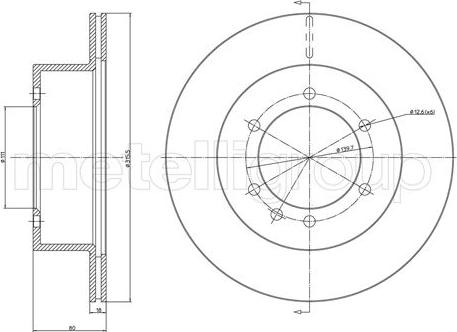 Fri.Tech. BD0798 - Disque de frein cwaw.fr