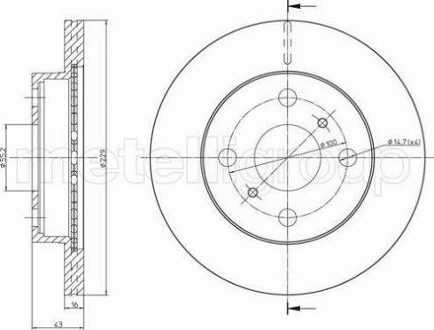 Fri.Tech. BD0792 - Disque de frein cwaw.fr